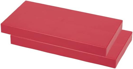 EverBlock 12” x 6” Full Size Building Block Finishing Cap Bulk Pack | Giant Building Blocks | Easy to Connect & Reuse | Indoor & Outdoor Use | Build Displays & Structures | Red