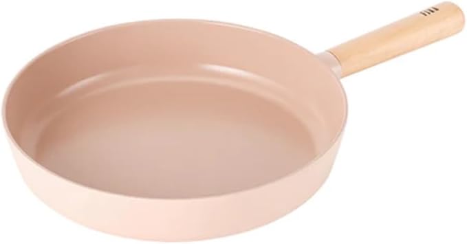Neoflam FIKA Kitchen Essential 11-Inch Nonstick Pan with Wood Handle, Healthy Cooking Non Stick Skillet, Induction Compatible Cookware, Egg, Tamagoyaki, Made in Korea (28cm)