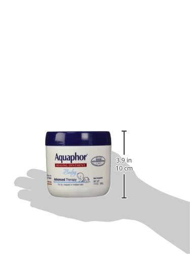 Aquaphor Baby Healing Ointment Advanced Therapy Skin Protectant for Chapped or Dry Skin, Drool Rash and Diaper Rash Ointment, 14 Oz Jar (Pack of 12)