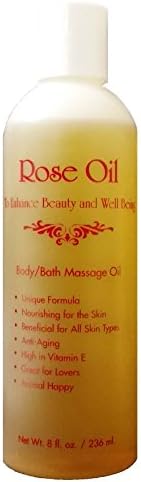 Rose Oil (8oz): Body/Bath Massage Oil