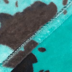 Fleece Throw Blanket for Bed, Teal Blue Soft Fuzzy Blankets for Adults Kids, Turquoise Graduation Decorations for Bedroom Living Room Home, Birthday Gifts for Girls Boys Her Him, 50x60 Inches