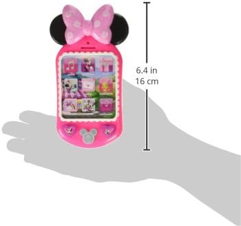 Disney Junior Minnie Bow-Tique Why Hello Pretend Play Cell Phone, Lights and Sounds, Batteries Included, Kids Toys for Ages 3 Up by Just Play