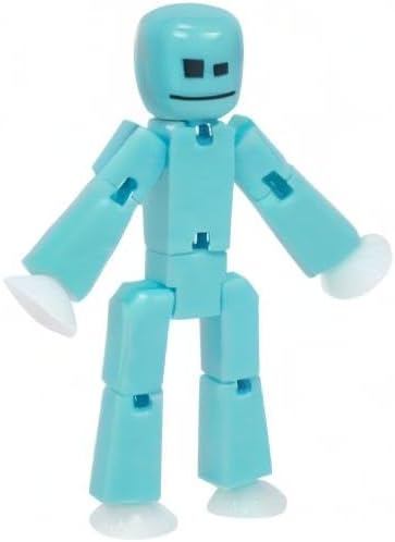 Zing StikBot Single Pack - Includes 1 StikBot - Collectible Action Figures and Accessories, Stop Motion Animation, Ages 4 and Up (Ice Blue)