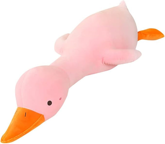 kewo Duck Plush Pillow Stuffed Animal Toy, Cute Giant Goose Plush Duck Stuffed Animal,Soft Hugging Pillow for Kids Bedding (Pink,43.3 in)…