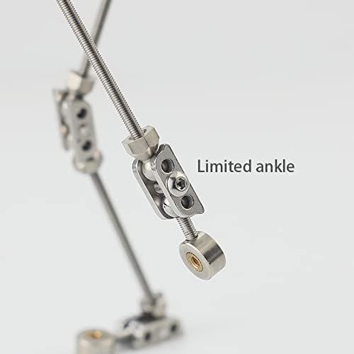 Stop Motion Supplies 2.0 Series Stop Motion Armature Kit,Skeleton Kit,Durable Stainless Steel, Smooth Ball Socket Joint,Similar to Real Human Body, for Stop Motion Puppet (27CM Tall)