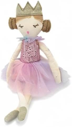 MON AMI Magali Rainbow Princess – 15”, Soft & Elegant Stuffed Plush Princess Doll for Kids of All Ages, Use as Toy or Room Décor