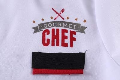 Kids Chef Costume Boys Role Play Costume Pretend Play Chef Costume for Boys and Girls 3-8T