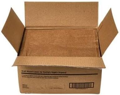 Liner, Wax Kraft Paper for Sanitary Receptacle, 500/cs HOS260