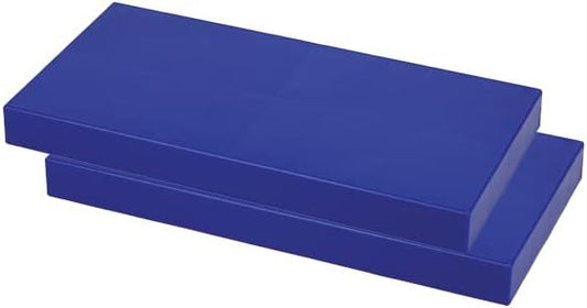 EverBlock 12” x 6” Full Size Building Block Finishing Cap Bulk Pack | Giant Building Blocks | Easy to Connect & Reuse | Indoor & Outdoor Use | Build Displays & Structures | Blue