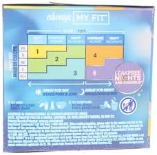 Always Infinity Pads, Size 1, Regular, 18 Count - Pack of 4 (72 Count Total)