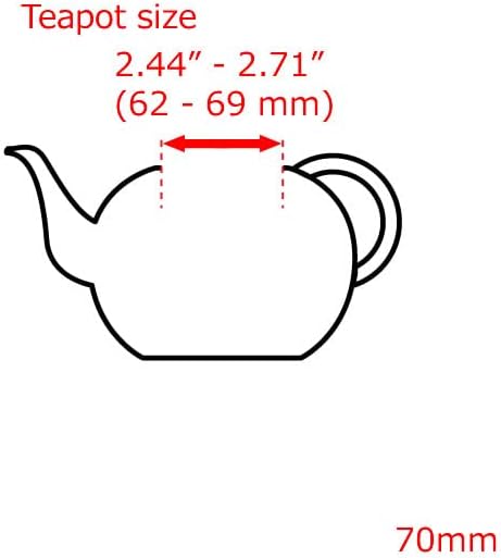 Tea Strainer Teapot Replacement Part Repair Dia. 2.75 in 70mm Basket Filter | Tea Strainer Teapot Replacement Part Repair Diameter 2.75 in 70mm Japan Green Tea Kyusu Stainless Steel Basket Filter
