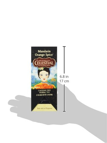 Celestial Seasonings Mandarin Orange Spice Herbal Tea 25 Tea Bags (Pack of 2)