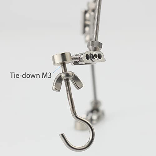 Stop Motion Supplies 2.0 Series Stop Motion Armature Kit,Skeleton Kit,Durable Stainless Steel, Smooth Ball Socket Joint,Similar to Real Human Body, for Stop Motion Puppet (19CM Tall)