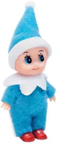 JOYIN 1 Pack Christmas Blue Tiny Elf Soft Plush Toy for Adults Kids Accessories Party Favors Xmas Party Supplies Christmas Decor, Xmas Gift