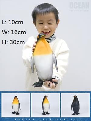 SmilerSmile Simulated Ocean Big Animal, One pc 15Inch Soft Filled Rubber Sea Educational Toys (Penguin)