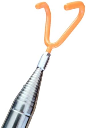 Disc Golf Discs Retriever (Telescopic Pole Disc Grabber) (+Hook) Extendable Accessories and Frisbee Golf Gifts by Gripley's (16 Ft Extension)