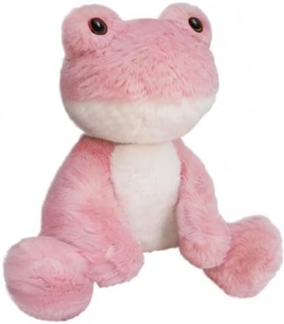 Frog Stuffed Animal, Pink Frog Plush Toy, Soft Cuddly Plushie Hugger Toy for Boys Girls, Gifts for Kids or Girlfriend, 8.5 Inches