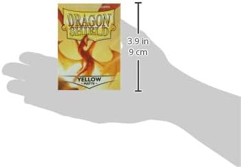 Dragon Shield | Standard Size Card Matte Sleeves | 100 CT - Smooth & Tough Premium TCG Sleeves | Compatible with Pokemon, Flesh & Blood, One Piece & Magic the Gathering | Yellow