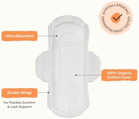 The Honey Pot Company - Pads for Women - Non-Herbal Regular Pads & Everyday Liners Bundle - Cotton Cover & Ultra-Absorbent Pulp Core - Feminine Care