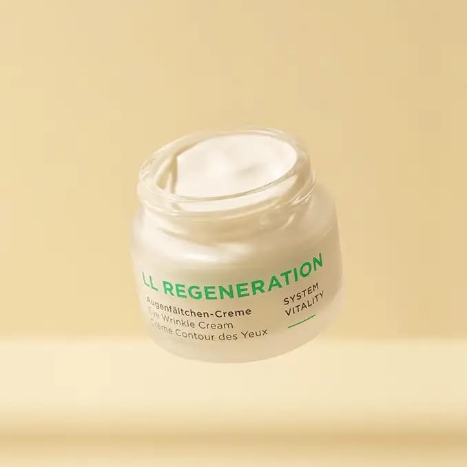ANNEMARIE BÖRLIND – LL REGENERATION Eye Wrinkle Cream – Natural Vitamin C + E Anti Aging Eye Cream with LL BIOCOMPLEX for Smoothed, Brighter, and Plump Skin With New Elasticity – 1.1 Oz
