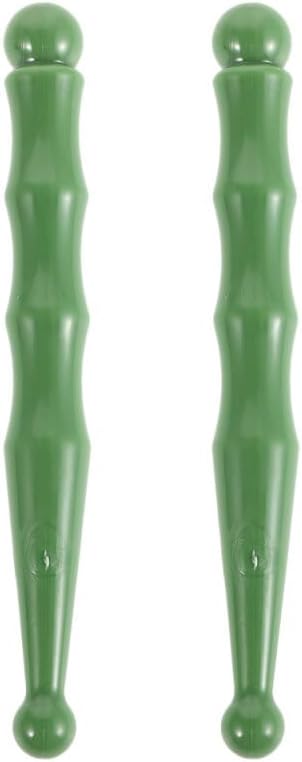 Ipetboom 2pcs Acupuncture Pen - Gua Sha Massage Tool Resin Pressure Point Stick for Foot and Facial Acupressure Relaxation Therapy Portable Manual Massager - 5.5x0.6in