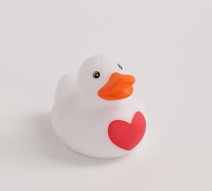 12pcs Rubber Ducks,Favor or Small Prize,Bath Decor Party Favors for Kids (Valentine Duck)
