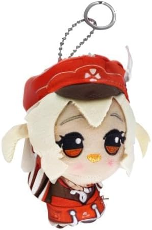 KOOLIYA Small Size Genshin Impact Figure Plush Doll - Klee (4 inch), Keychain Anime Figure Soft Stuffed Gift for Game Fans (Klee)