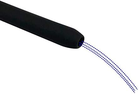 Silicone Nozzle Enema Attachment Reusable Douche Black Hose Nozzle (20 in)