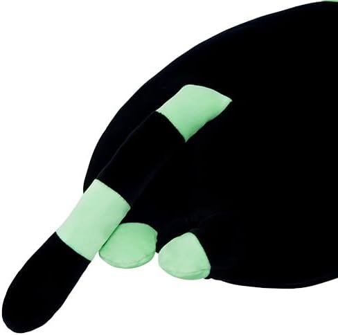 Long Cat Body Pillow for Kids, Cute Cat Stuffed Animals Gifts for Girls, Long Cat Plush Toy for Birthday, Soft Cat Plushies Pillow (AngelCat Green, 43.3in/110cm)