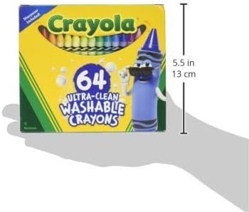 Crayola Washable Crayons for Kids - 64ct (2 Boxes), Essential Easter Basket Stuffers, Bulk Crayons for Toddlers, Spring Crafts, Kids Arts Supplies for Coloring Books [Amazon Exclusive]