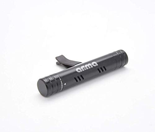 Our Aroma Cylindrical Car Diffuser Vent Clip for Essential Oil Aromatherapy or Car Fragrance Diffuser with Fragrance Oils - 2 Aluminum Diffuser & 10 Unscented Refill Sticks
