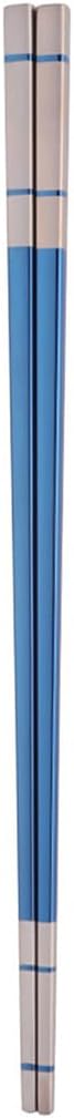 Reusable Stainless Steel Chopsticks,Dishwasher Safe , Easy to Use(1 pairs,blue)