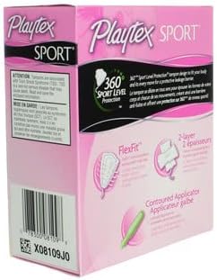 Playtex Tampons Sport Regular 18 Count Unscented
