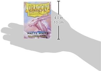 Dragon Shield | Standard Size Matte Card Sleeves | 100 CT - Smooth & Tough TCG Sleeves - Compatible with Pokemon, Flesh & Blood, One Piece & Magic the Gathering | White