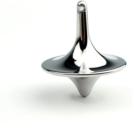 Accurate Spinning Top, Portable Precision Metal Spinner, Exquisite Perfect Balance Desktop Gyro, Vintage Totem Zinc Alloy Spinning Top