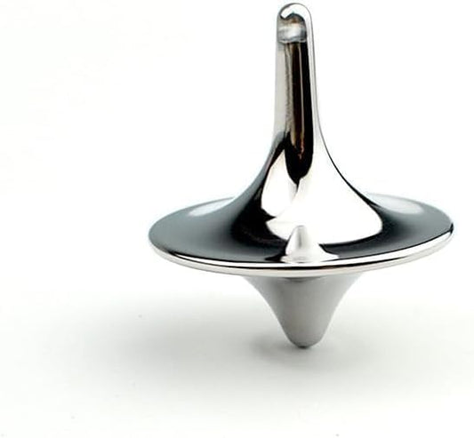 Accurate Spinning Top, Portable Precision Metal Spinner, Exquisite Perfect Balance Desktop Gyro, Vintage Totem Zinc Alloy Spinning Top