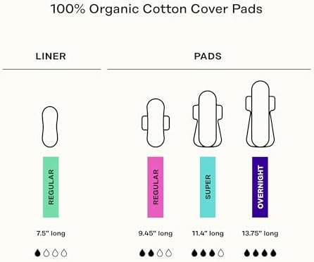 The Honey Pot Company - Pads for Women - Non-Herbal Regular Pads & Everyday Liners Bundle - Cotton Cover & Ultra-Absorbent Pulp Core - Feminine Care