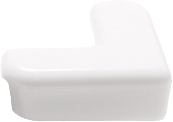 4Pcs PVC Desk Edge Bumpers Adhesive Furniture Corner Protectors Protector Kit Anti-Collision Edge Safety Bumpers Baby Proof Soft Self-Adhesive Table Sharp Edges Guard Safety(White)