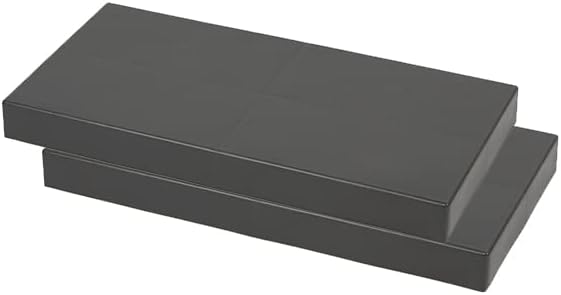 EverBlock 12” x 6” Full Size Building Block Finishing Cap Bulk Pack | Giant Building Blocks | Easy to Connect & Reuse | Indoor & Outdoor Use | Build Displays & Structures | Dark Gray