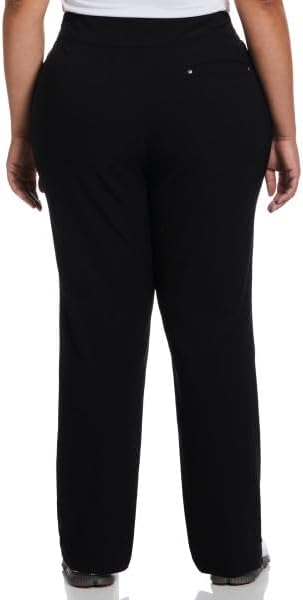 PGA Tour Women's Stretch Golf Pants with Pull-on Waist, 31" & 32" Inseams, Tummy Control, Moisture-Wicking, Sun Protection