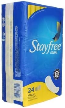 Stayfree Reg Maxi Pad 24c Size 24ct Stayfree Regular Maxi Pad 24ct