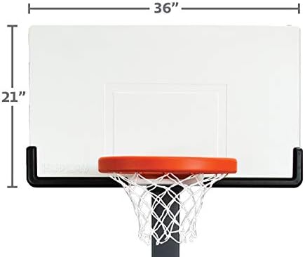 Huplay Pro Large Adjustable Post Basketball Set