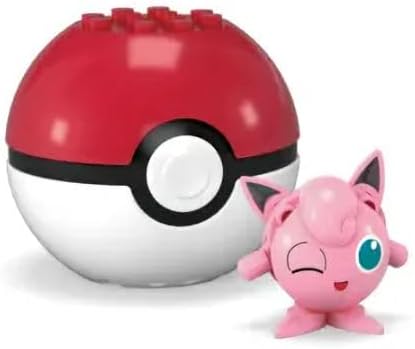 MEGA Pokémon Poké Ball Building Set, Includes Bulbasaur, Charmander, Ditto, Jigglypuff, Pikachu, Squirtle, Ages 6+ GFC85-963F