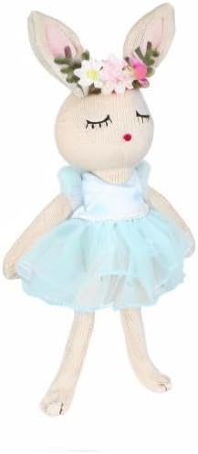 Ballerina Doll Easter Stuffed Animal Bunny Plush Animal Doll, Plush Rabbit Toy Bunnys Stuffed Animals for Girls Easter Animals on Party Birthday Christmas