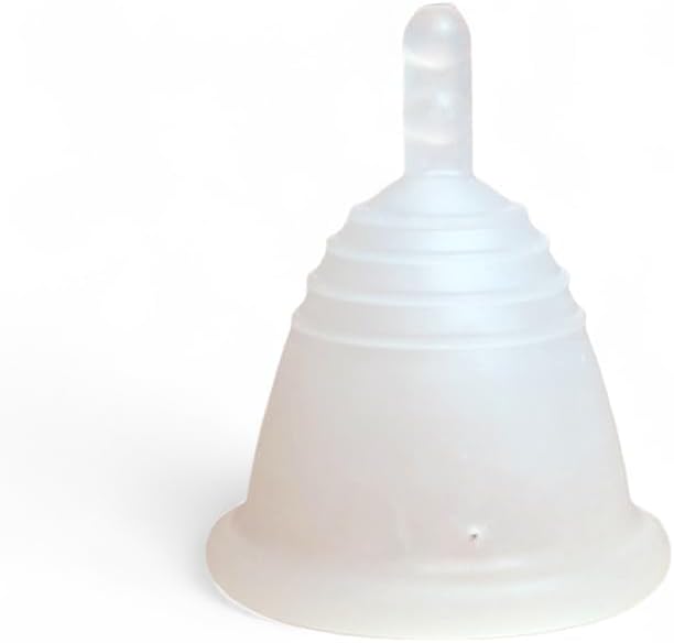 Most Customizable Menstrual Cup with Stem Handle | MeLuna Me Luna | Comfortable Period Cup Reusable Cup | Tampon Pad Alternative for Low Cervix | Shorty (Clear - Large)