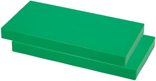 EverBlock 12” x 6” Full Size Building Block Finishing Cap Bulk Pack | Giant Building Blocks | Easy to Connect & Reuse | Indoor & Outdoor Use | Build Displays & Structures | Green