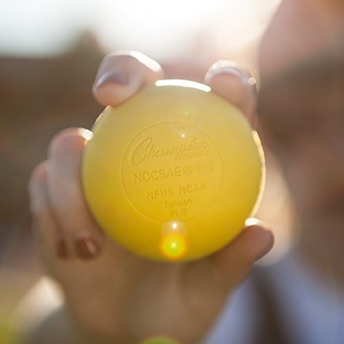 Champion Sports Lacrosse Balls – Official Size SEI Certified, Multi-Color Packs of 3, 6, or 12 for Practice & Games