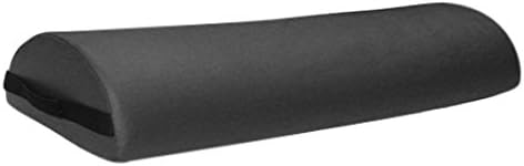 9" Diameter Deluxe Oversized Massage Table 25" Half Bolster - Firm Support Large Half Cylindrical Pillow Support for Knees, Neck, Legs and More (Black)