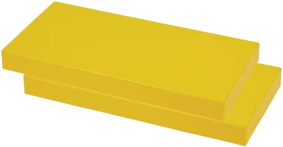 EverBlock 12” x 6” Full Size Building Block Finishing Cap Bulk Pack | Giant Building Blocks | Easy to Connect & Reuse | Indoor & Outdoor Use | Build Displays & Structures | Yellow