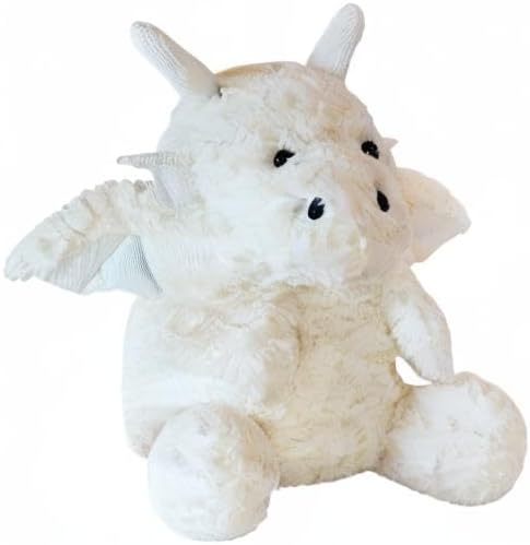 Little Flying Dragon - Cute Stuffed Animal Plush Toy - Adorable Soft Dragons Toy Plushies and Gifts - Perfect Present for Kids (White,11.81in/30cm)